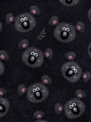 illustration, cute, animal, background, koala