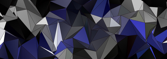 Fototapeta premium 3d Triangles, abstract background. Design wallpaper.