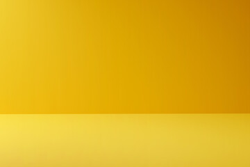 Blank yellow display background with minimal style. Blank stand for showing product or product presentation.