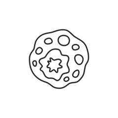 Chlamydia pneumoniae icon. High quality black vector illustration.