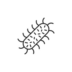 Rabies virus icon. High quality black vector illustration.