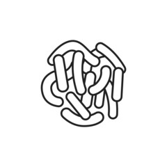 Marburg virus icon. High quality black vector illustration.