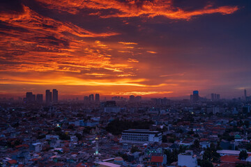 Jakarta Sunset City View January 28 2022