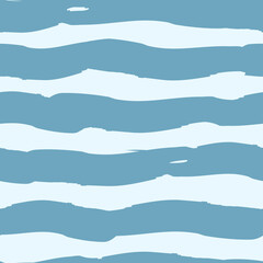 Abstract minimalistic summer seamless pattern. Sea lanes, lines, waves. Vector graphics.