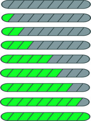 Illustration of green energy gauge