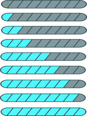 Illustration of blue energy gauge