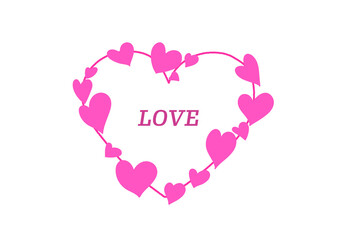 ハートのフレーム