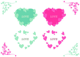 ハートのフレーム