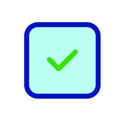 Checklist Button Flat Icon
