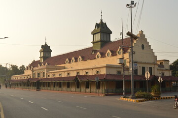 Fototapeta na wymiar City Heritage Museum View of Building at Mall Road Lahore