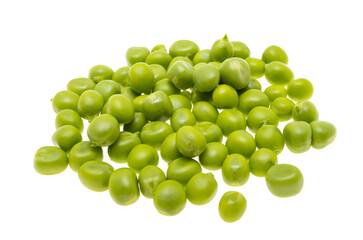 green peas isolated