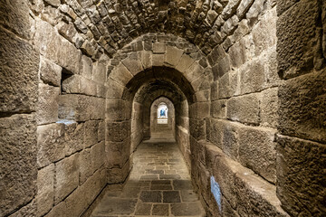 The Monastery of San Salvador of Leyre at Yesa, Pyrenees, Navarra, Spain