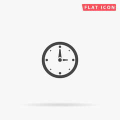Clock flat vector icon