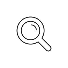 Magnifying glass icon. Search symbol. High quality black vector illustration.
