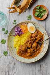 カレー俯瞰