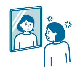 Fototapeta premium A woman who hurt herself