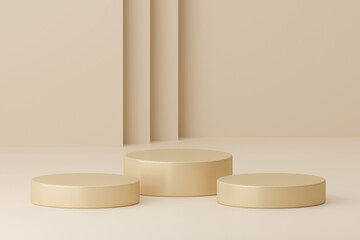 3D rendering background products minimal podium scene, Stand to show cosmetic products.