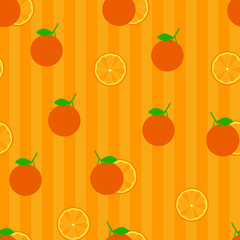 seamless pattern with oranges.