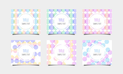 綺麗な色のカラフルでおしゃれなバナーフレーム