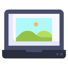 IMAGE flat icon,linear,outline,graphic,illustration