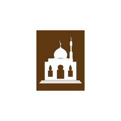 mosque icon logo image vector illustration