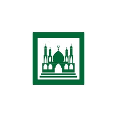 mosque icon logo image vector illustration