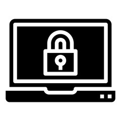 LOCK glyph icon,linear,outline,graphic,illustration