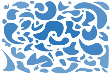 Abstract blue pattern. Simple shapes. Background. 