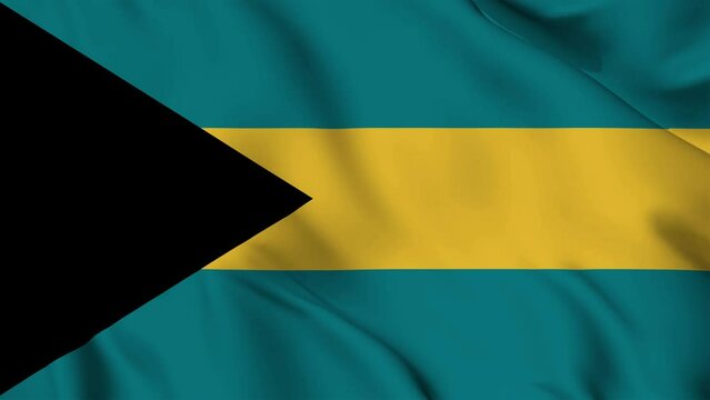 Bahamas flag waving looping footage Full 4K (3840 x 2160) Realistic Bahamas Flag Looping background. Looping Closeup Full 4K (3840 x 2160) footage. Bahamas country flags Full 4K. July 10