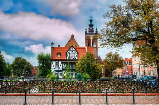 From the Old Mill District and the Radunia Canal in Gdansk,Poland