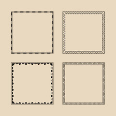 Vector logo design template  - abstract vintage badge and emblem with copy space for text, simple minimalistic background