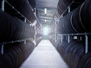 New tires for sale at store