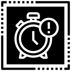 ALARM glyph icon,linear,outline,graphic,illustration
