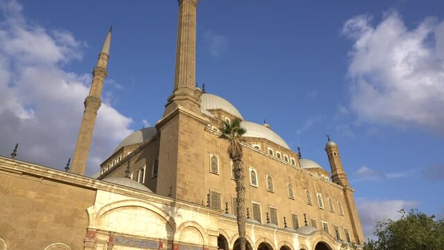 Exterior of Mosque of Muhammad Ali in Cairo Egypt Isalamic atchitecture