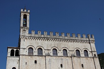 Fototapeta na wymiar Italy, Umbria: Foreshortening of Gubbio.