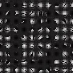 Floral Seamless Pattern with dotted textures