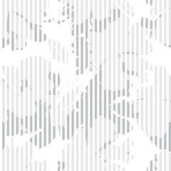 Floral Seamless Pattern with striped textures