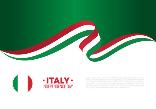 Italy Independence day background banner for national celebration on June 2 nd.