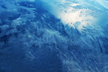 Ozone holes from space. Elements of this image were furnished by NASA