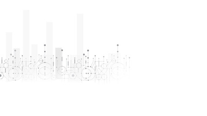 Grey white Abstract technology background, Hi tech digital connect, communication, high technology concept, science background