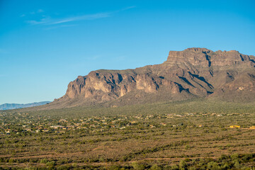 An overlooking view of nature in Apache Junction, Arizona
