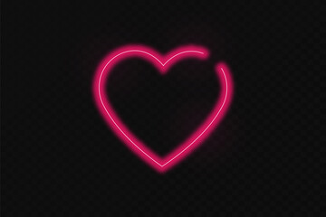 Vector Neon Heart