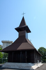 Fototapeta na wymiar wooden church steeple