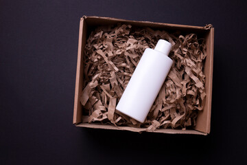 shampoo or hair conditioner bottle isolated