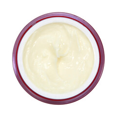 Cremetiegel, offen, draufsicht,