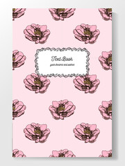 Naklejka premium seamless vintage flower background for invitations or cards