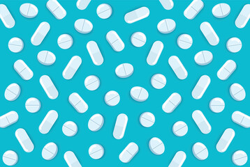 medical pills and capsules pharmacy vector illustration	