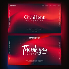 Page design inspiration with abstract background. Shades of red gradient background pattern
