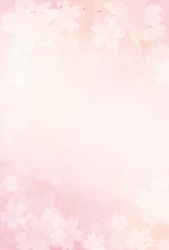 桜の花をモチーフにした綺麗な背景素材 縦 Ilustracion De Stock Adobe Stock