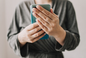 mobile phone in hands